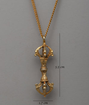 Traditional Tibetan Buddhist Vajra Locket | Spiritual Talisman for Wisdom and Protection