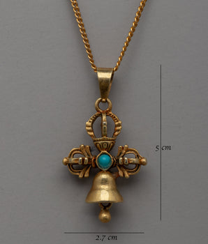 Sacred Double Dorje Bell Locket | Buddhist Pendant Symbolizes Protection and Wisdom