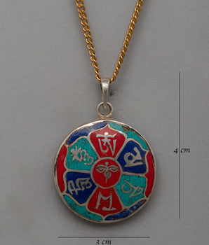 Round White Metal Locket | Elegant Jewelry for Gifting or Everyday Wear