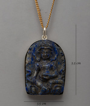 Traditional Tibetan Handcrafted Dzambala Locket | Sacred Buddhist Amulet for Prosperity