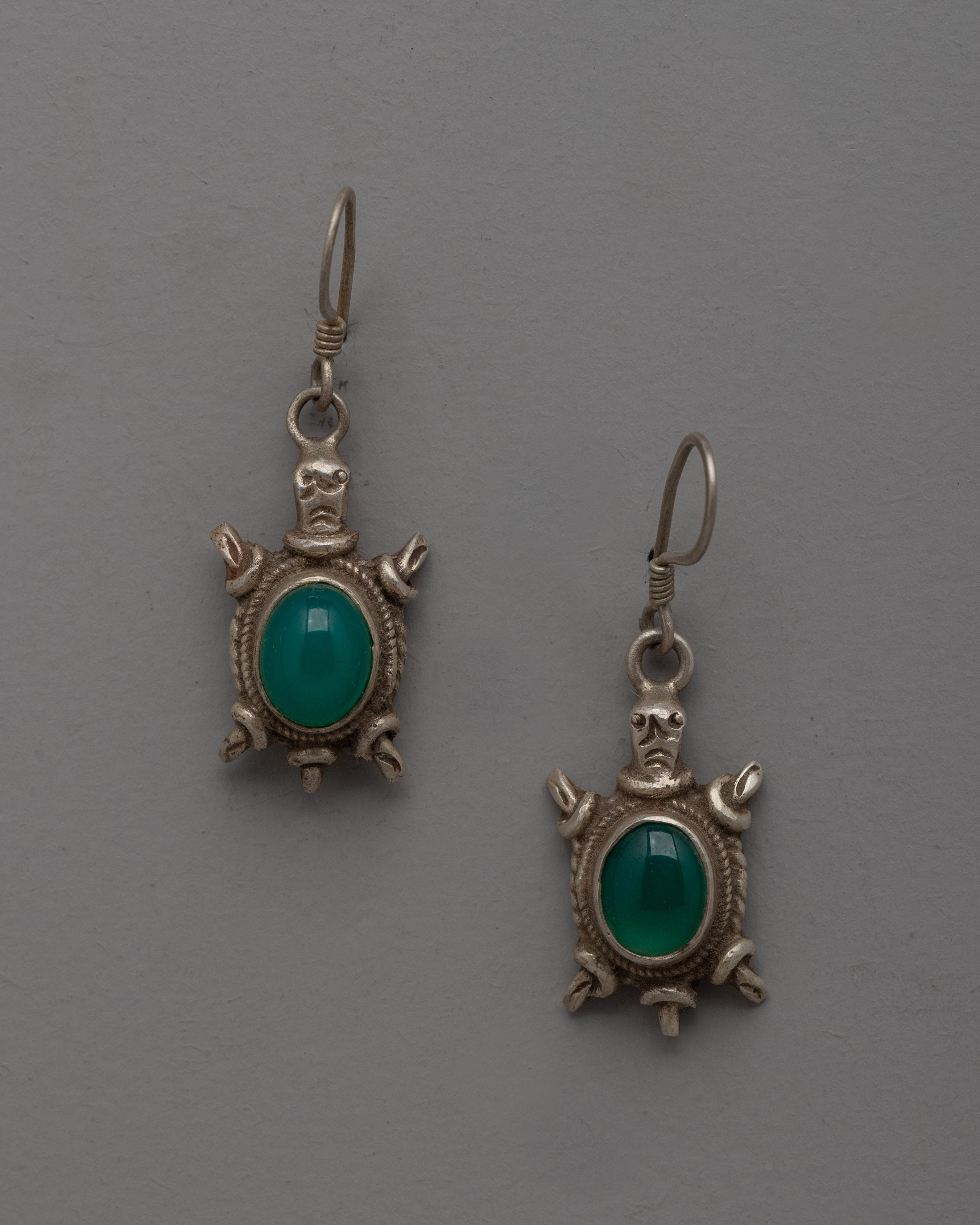Sterling Silver Jewelry Set | Set with Authentic Malachite Stones