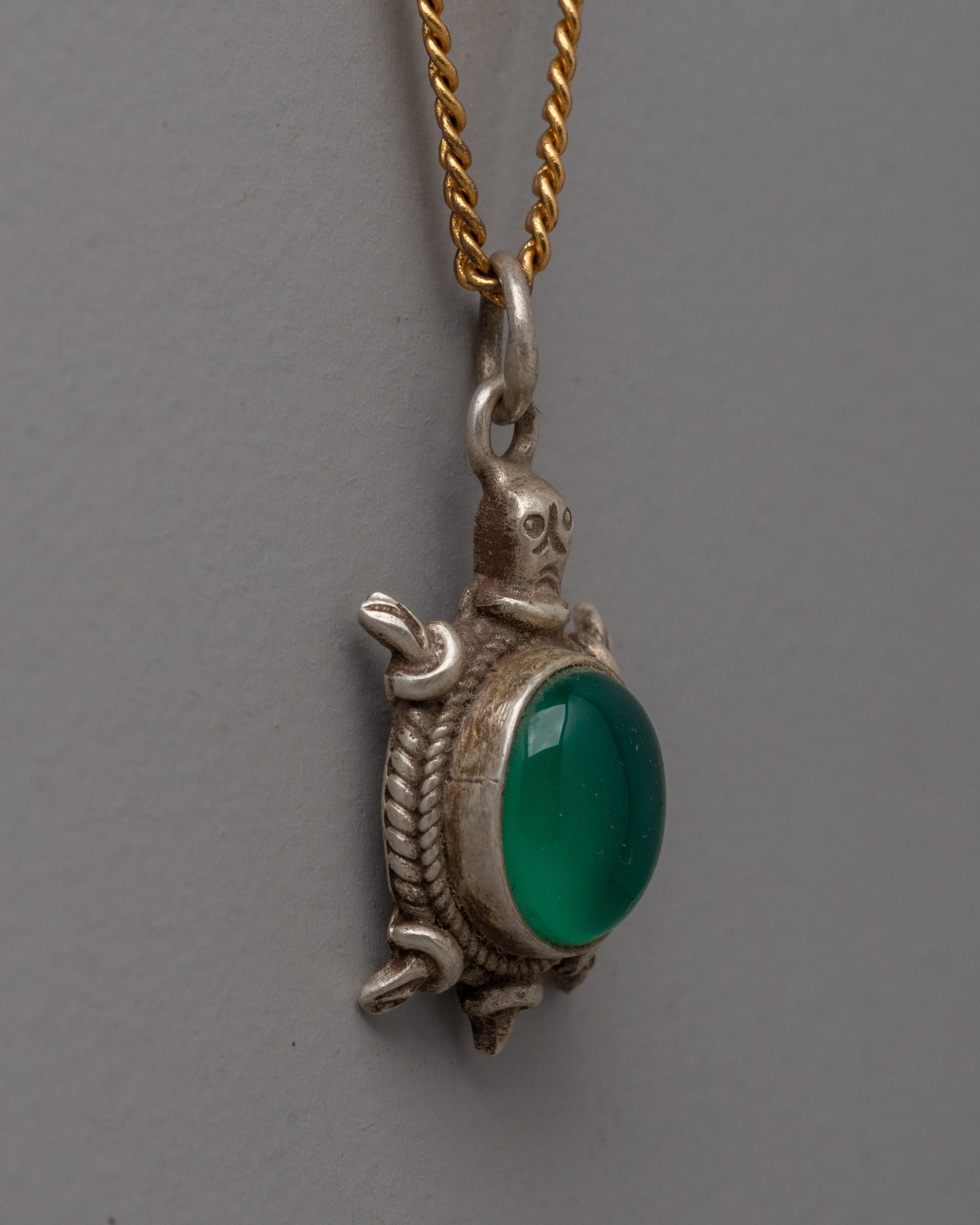 Sterling Silver Jewelry Set | Set with Authentic Malachite Stones