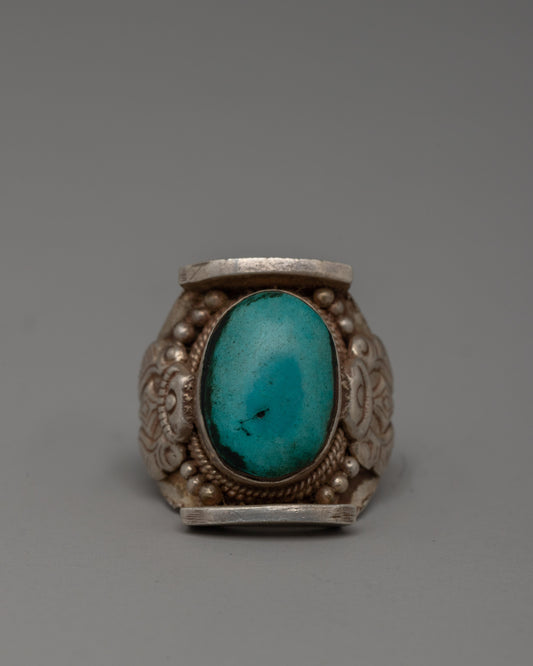 Sterling Silver and Turquoise Ring