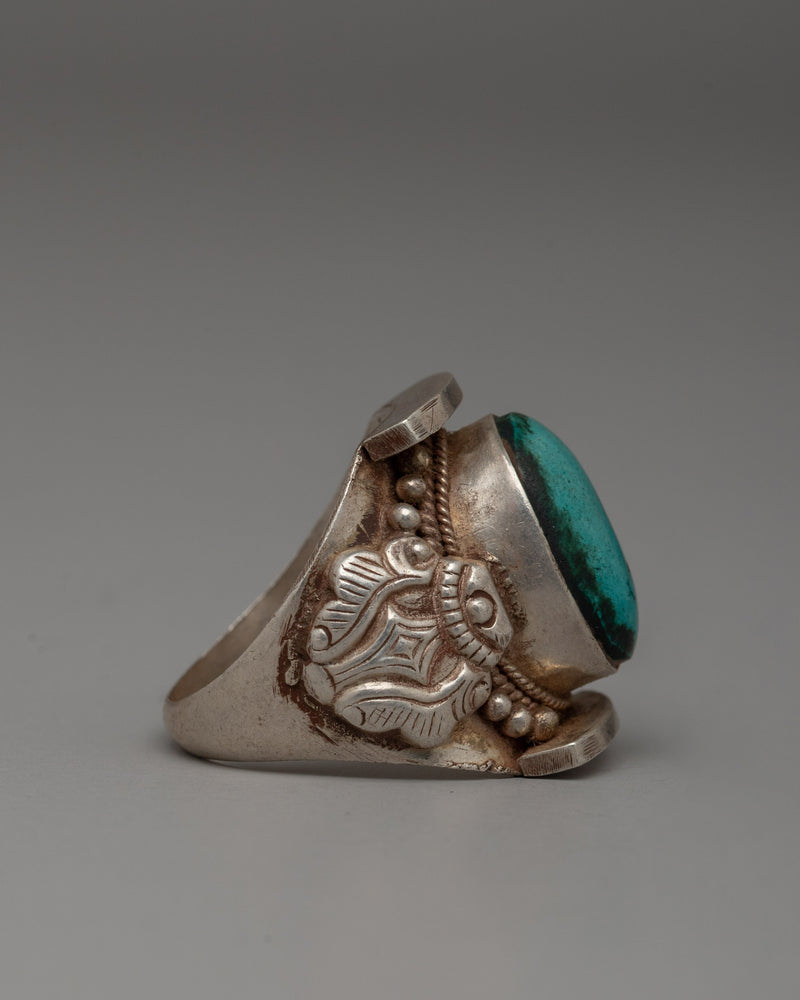 Sterling Silver and Turquoise Ring |  Perfect for Personal Ornamentation or a Meaningful Gift