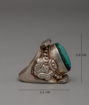 Sterling Silver and Turquoise Ring |  Perfect for Personal Ornamentation or a Meaningful Gift