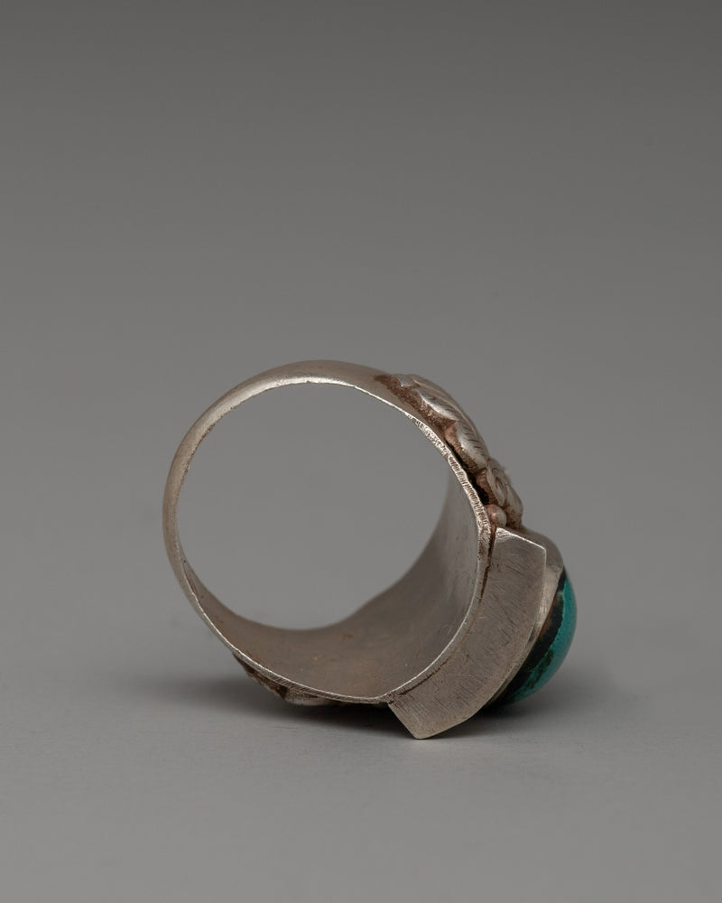 Sterling Silver and Turquoise Ring |  Perfect for Personal Ornamentation or a Meaningful Gift