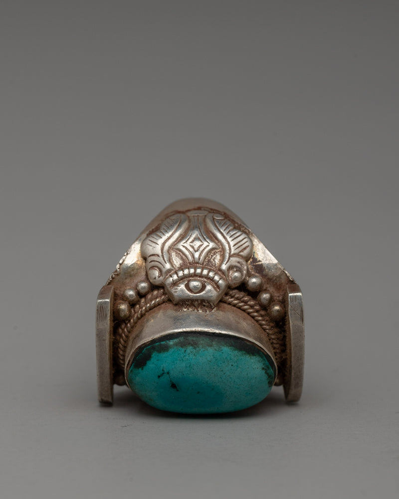 Sterling Silver and Turquoise Ring |  Perfect for Personal Ornamentation or a Meaningful Gift