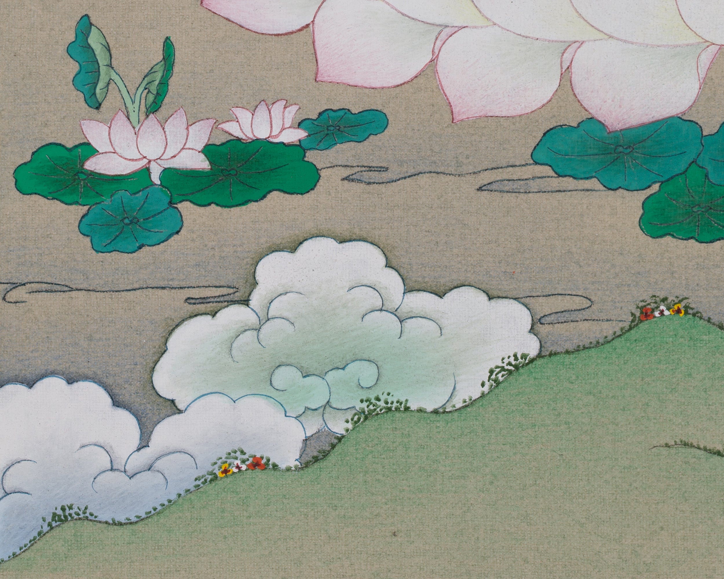 Traditional Bodhisattva Chenrezig | A Sacred Thangka of Compassion and Healing
