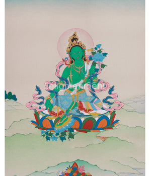 buddhism-green-tara-painting