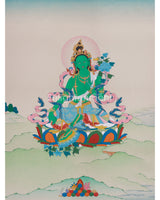 buddhism-green-tara-painting