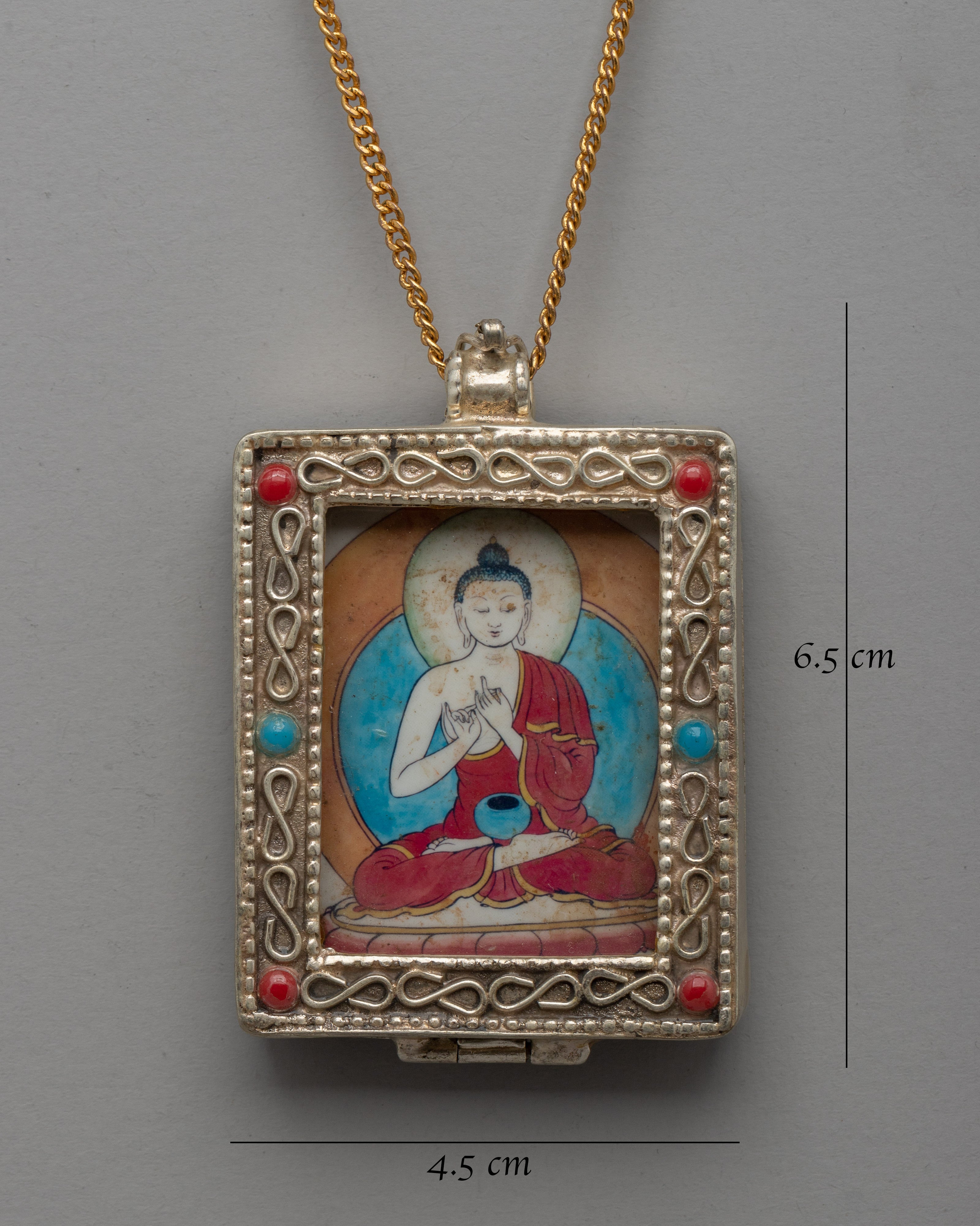 Handcrafted Vairochana Buddha Locket | Perfect Spiritual Talisman for Peace