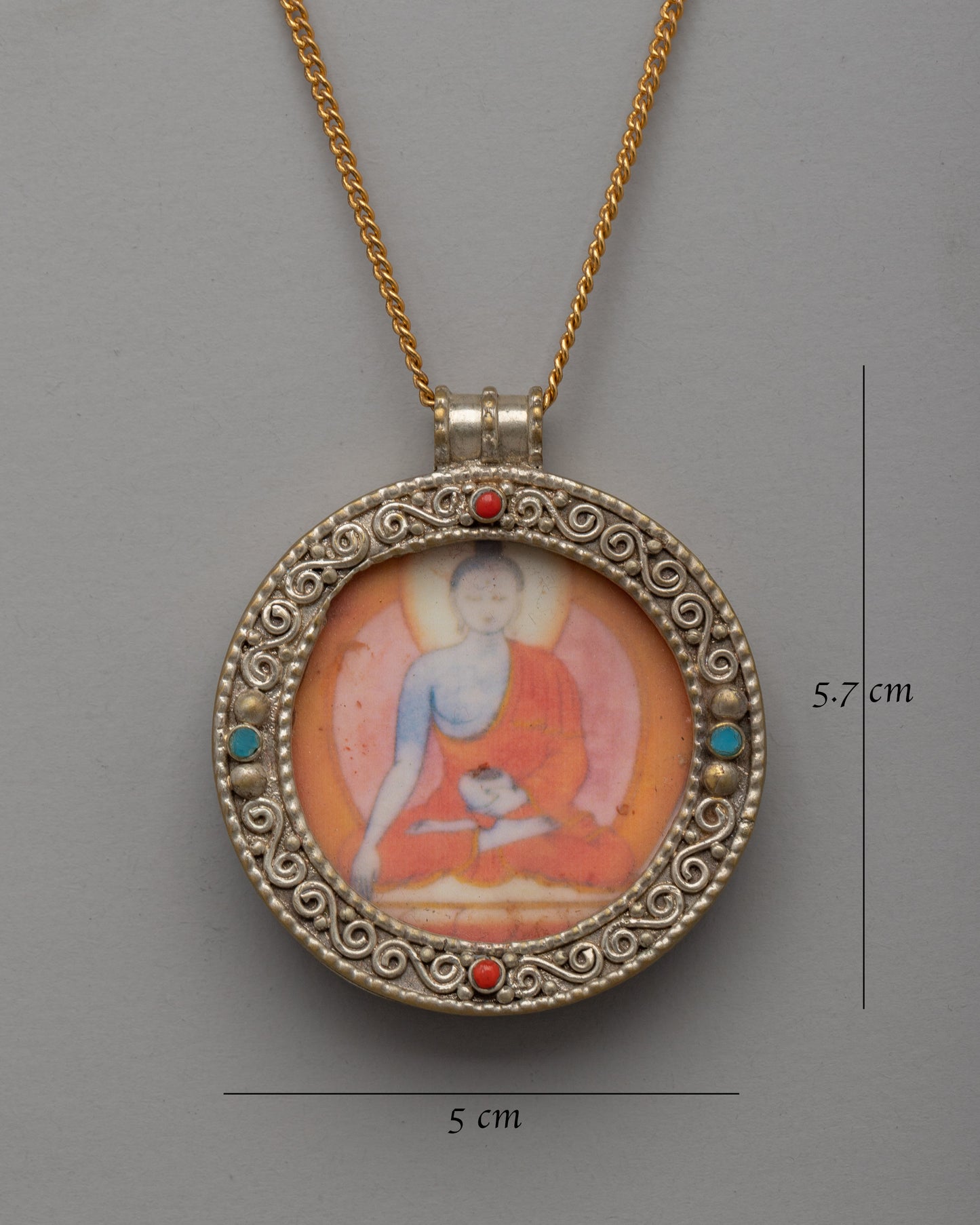 Handcrafted Shakyamuni Buddha Locket | Perfect Spiritual Amulet for Wisdom & Knowledge