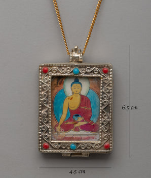 Handmade Ratnasambhava Buddha Locket | Perfect Sacred Buddhist Pendant