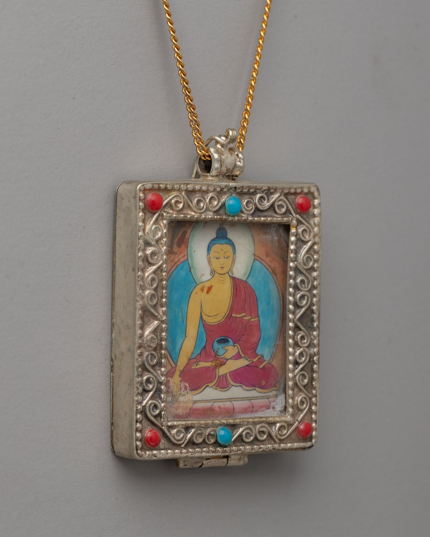 Handmade Ratnasambhava Buddha Locket | Perfect Sacred Buddhist Pendant