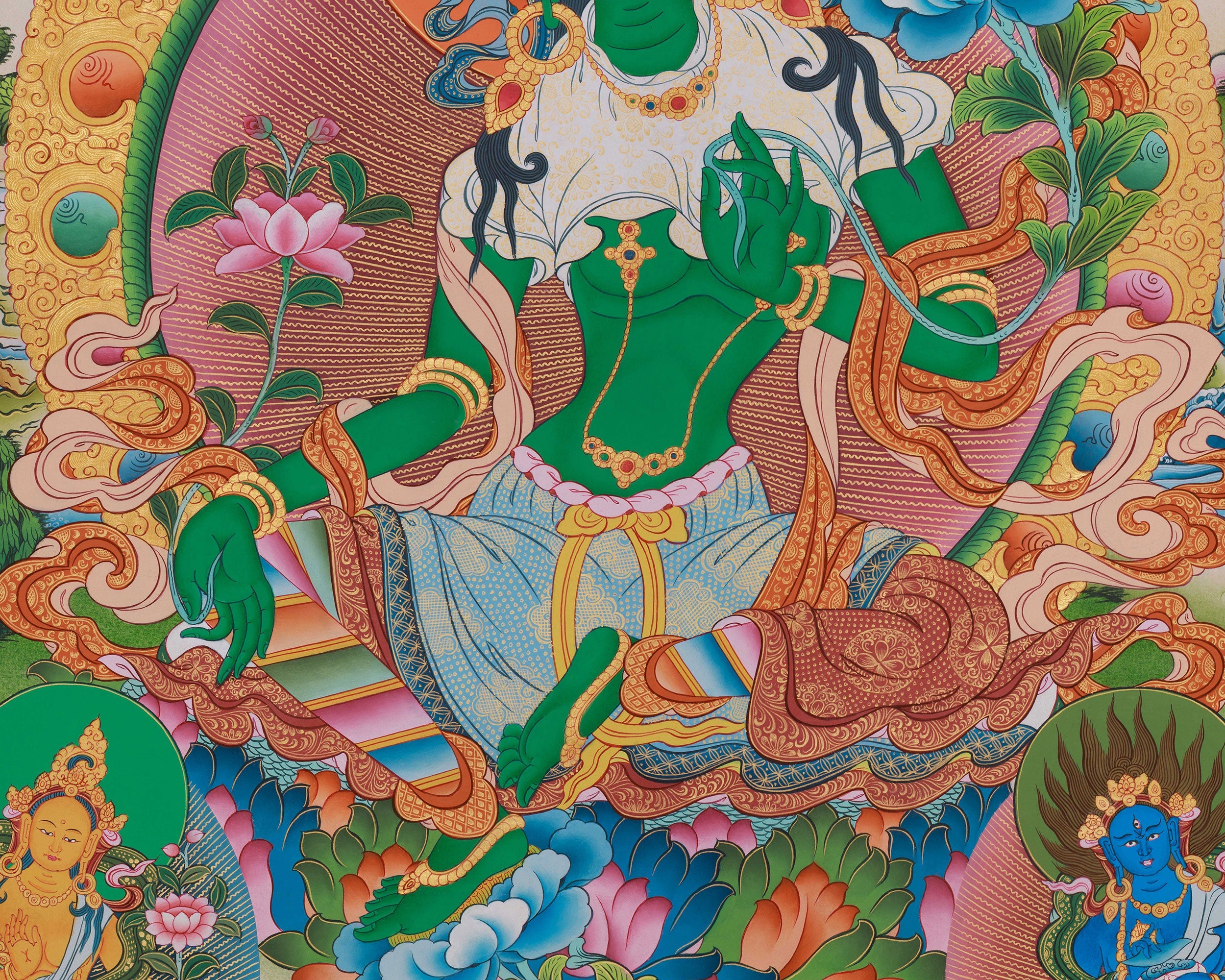 Tibetan Buddhist Green Tara Artwork | Swift Compassion
