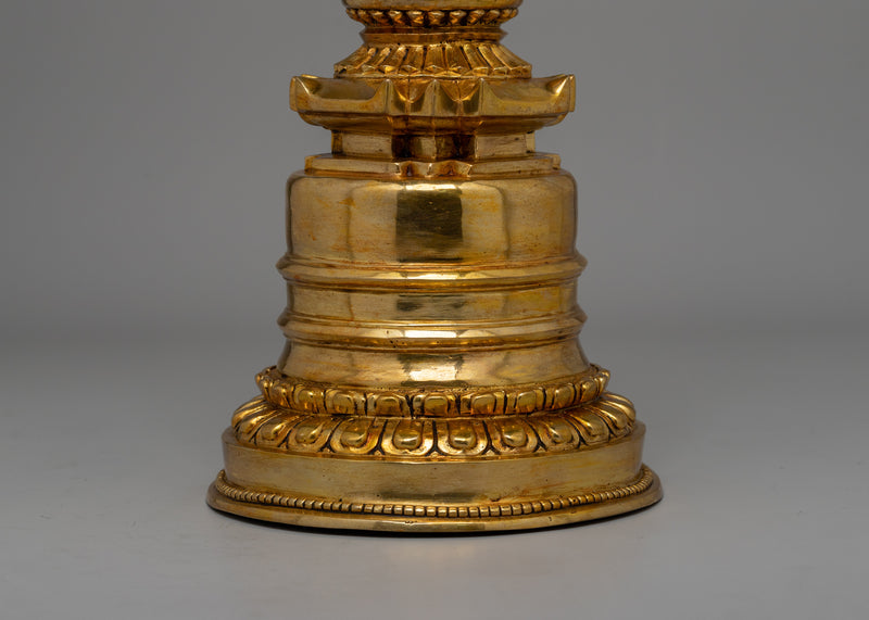 Traditional Tibetan Kadampa Chhyorten Stupa | Sacred Handcrafted Buddhist Monument