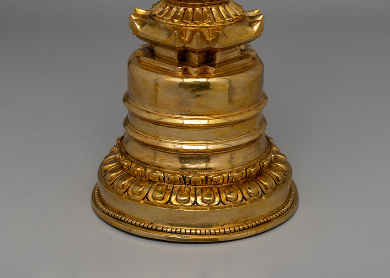 Traditional Tibetan Kadampa Chhyorten Stupa | Sacred Handcrafted Buddhist Monument