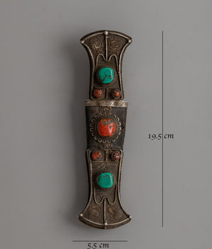 Buddhist Knife Ceremonial Item | Ritual Tool for Tibetan Buddhist Ceremonies