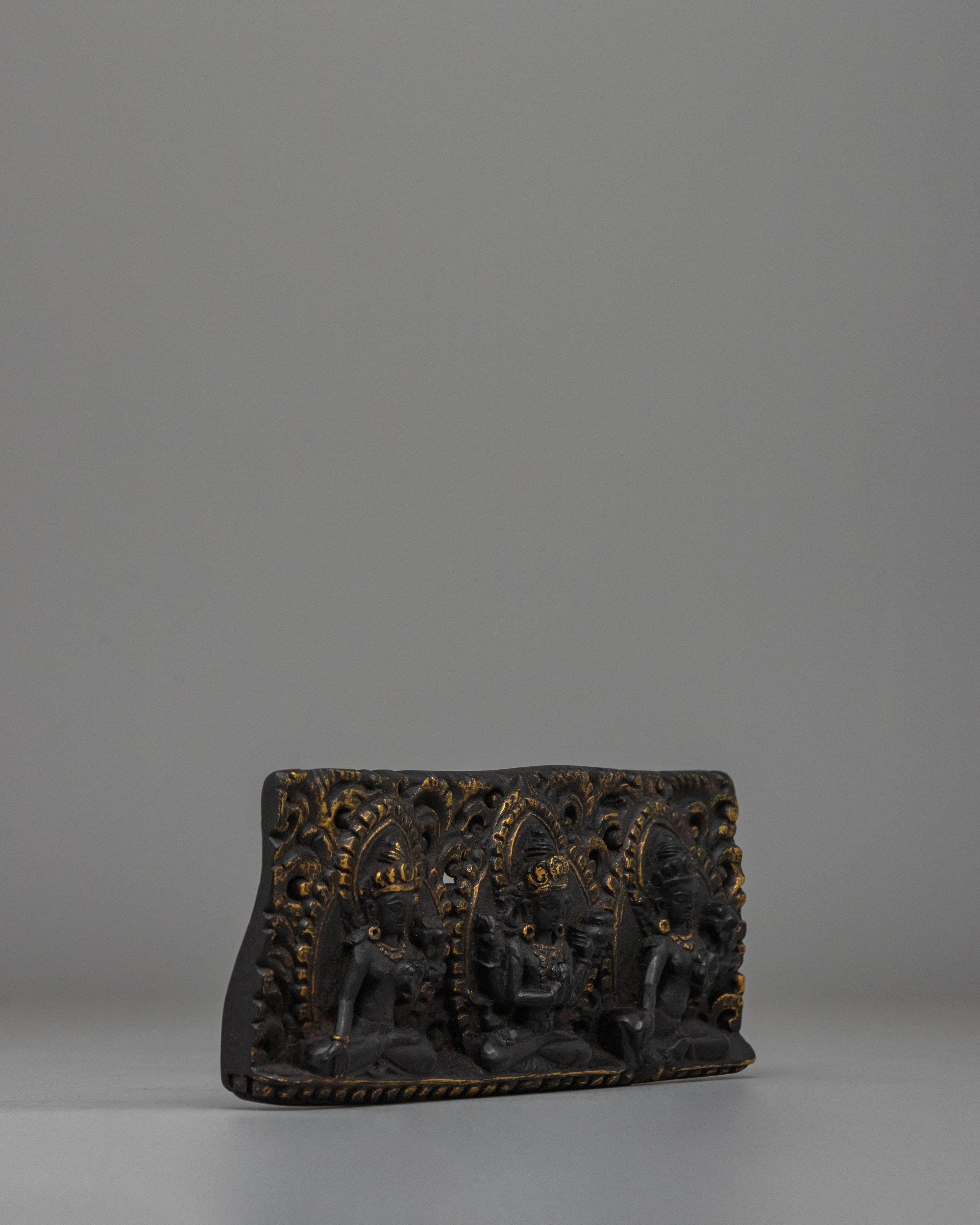 Tibetan Rosewood Wall Hanging | Bodhisattva Design Wall Panel