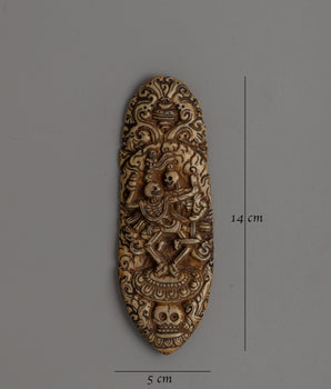 Citipati Carved Apron | Artisan Spiritual Bone Carving