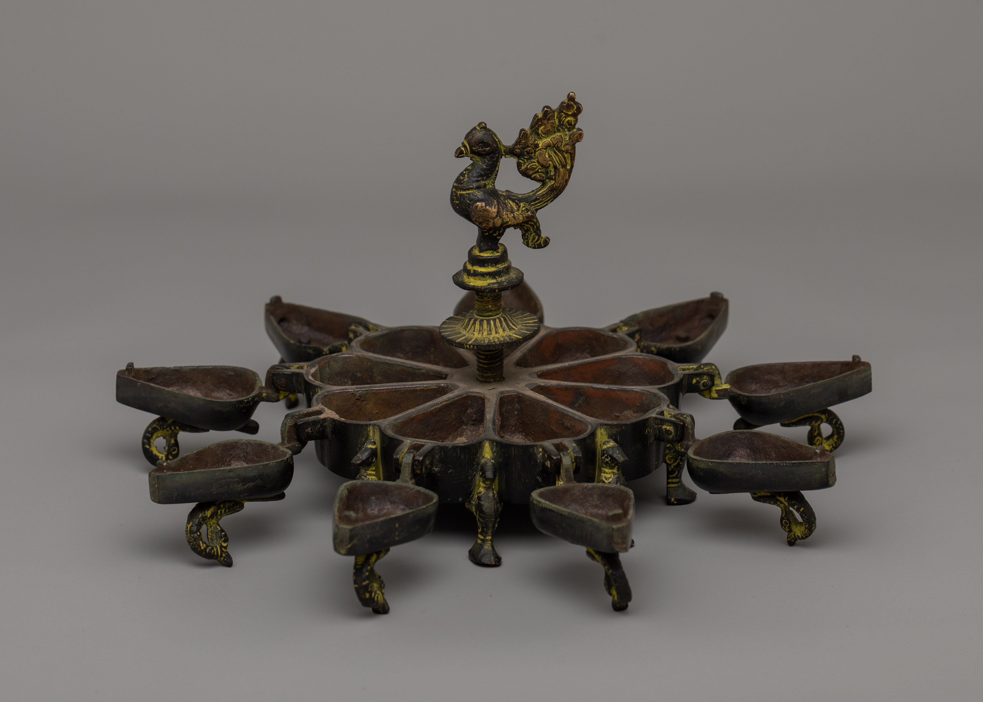 Religious Color Tika Box | Handcrafted Ritual Item for Sacred Ceremonies