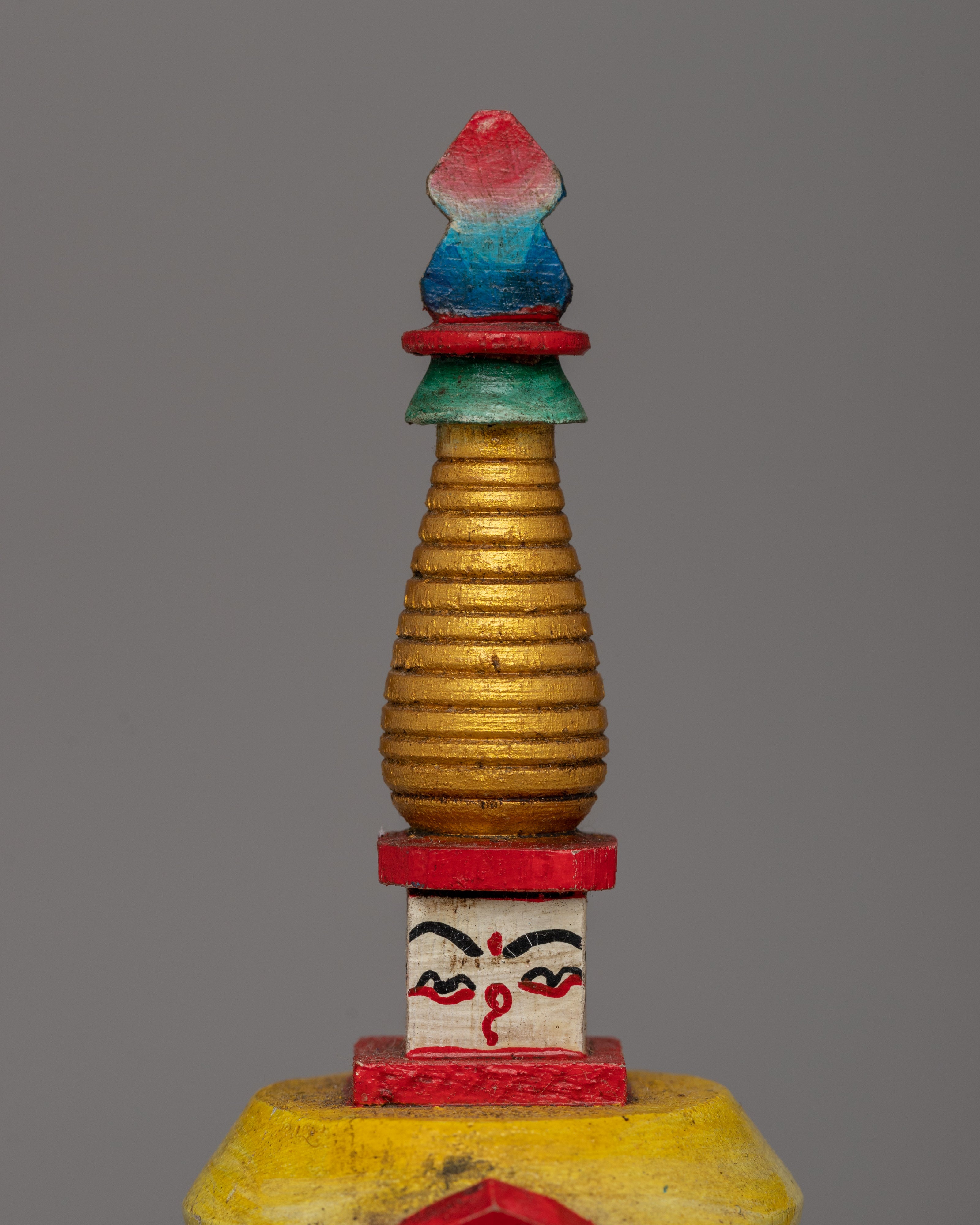 Handcrafted Chaitya Chorten | Tibetan Ritual Shrine for Blessings & Peace | Stupa From Nepal