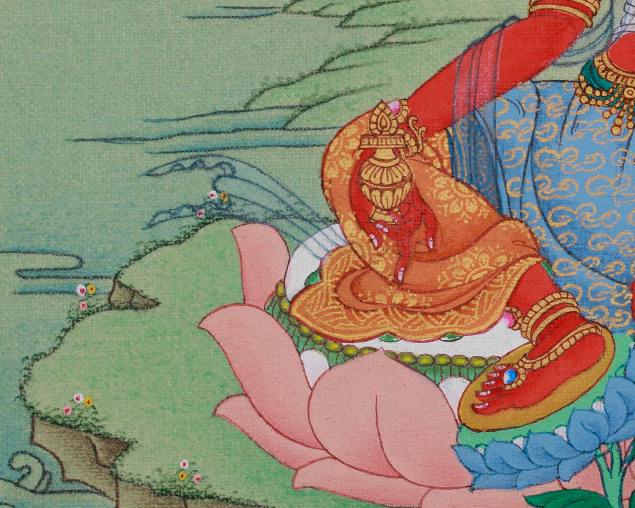 Red Tara Himalayan Artwork | Tibetan Deity of Compassionate Power
