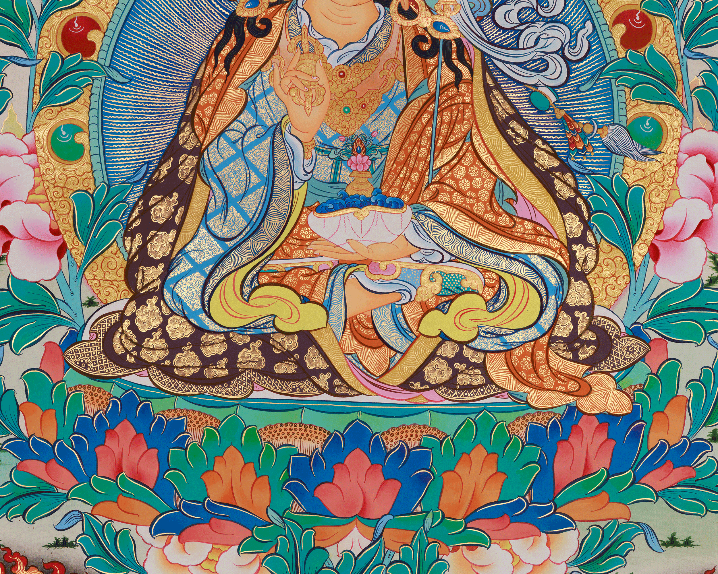 Spiritual Art of Guru Rinpoche | Tibetan Buddhist Master Guru Padmasambhava