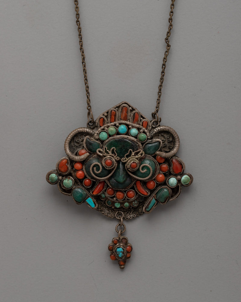 Tibetan Garuda Dharma Locket | Spiritual Connection and Protection Accessory