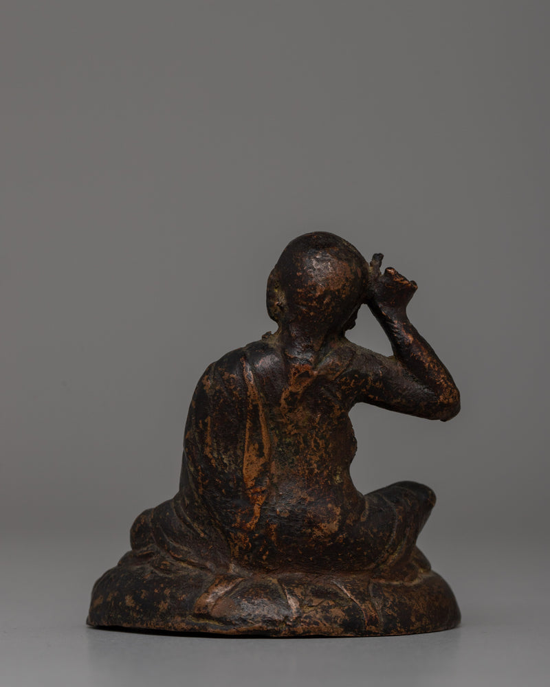 Buddhist Yogi Jetsun Milerepa Statue | Tibetan Spiritual Icon for Sacred Spaces