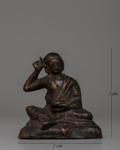 Buddhist Yogi Jetsun Milerepa Statue | Tibetan Spiritual Icon for Sacred Spaces