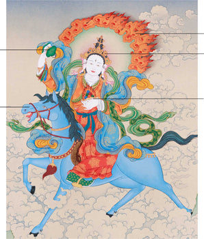 Dakini Achi Chokyi Drolma Thangka | The Founder of Drikung Kagyu