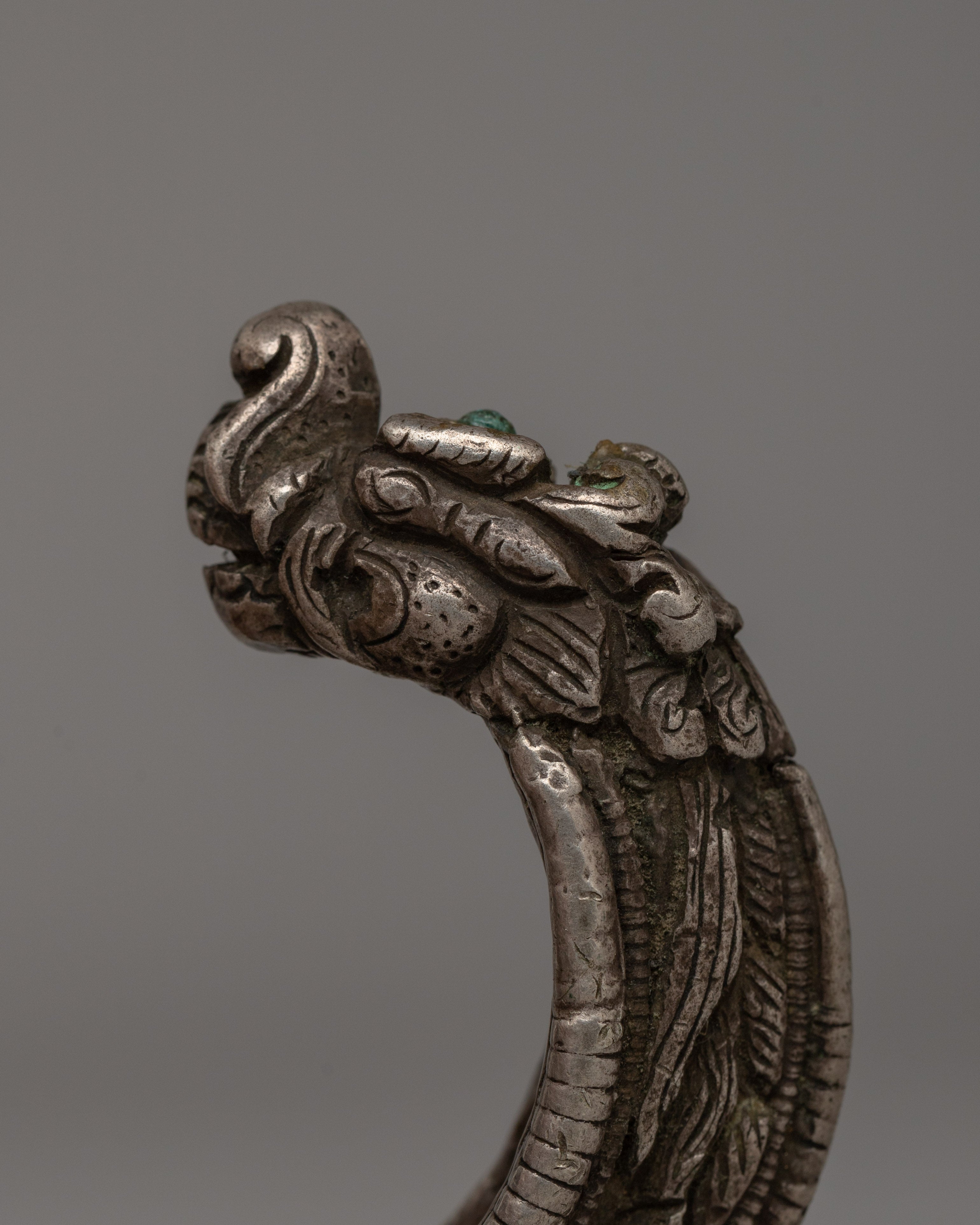 Handcrafted Makara Head Bracelet  | Intricate Makara Design