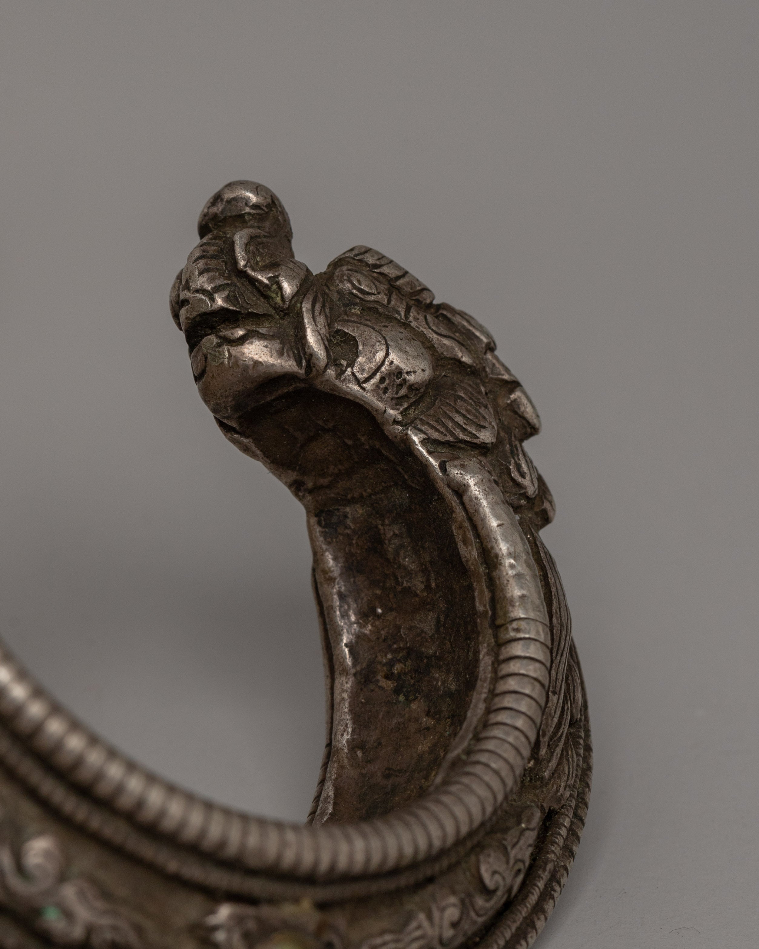 Handcrafted Makara Head Bracelet  | Intricate Makara Design