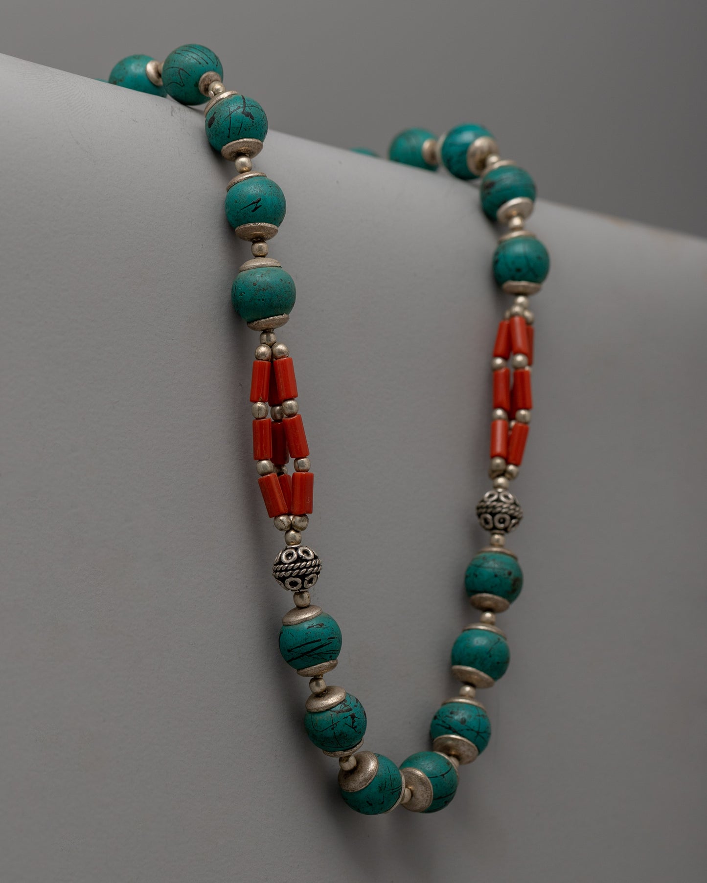 Beaded Necklace Turquoise and Coral | Jewelry for Style and Spirituality