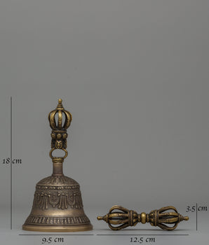 Buddhist Tantric Practice Tool Bell & Vajra | Tantric Tools for Meditation and Spiritual Rituals