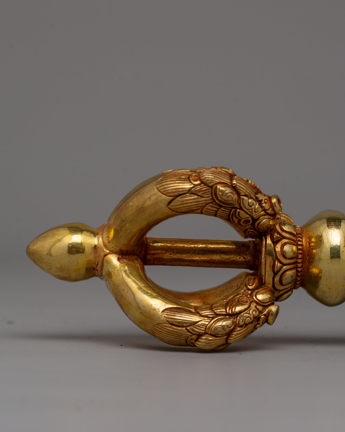 Gold-Plated Vajra Ritual Tool | A Sacred Buddhist Ritual Artifact