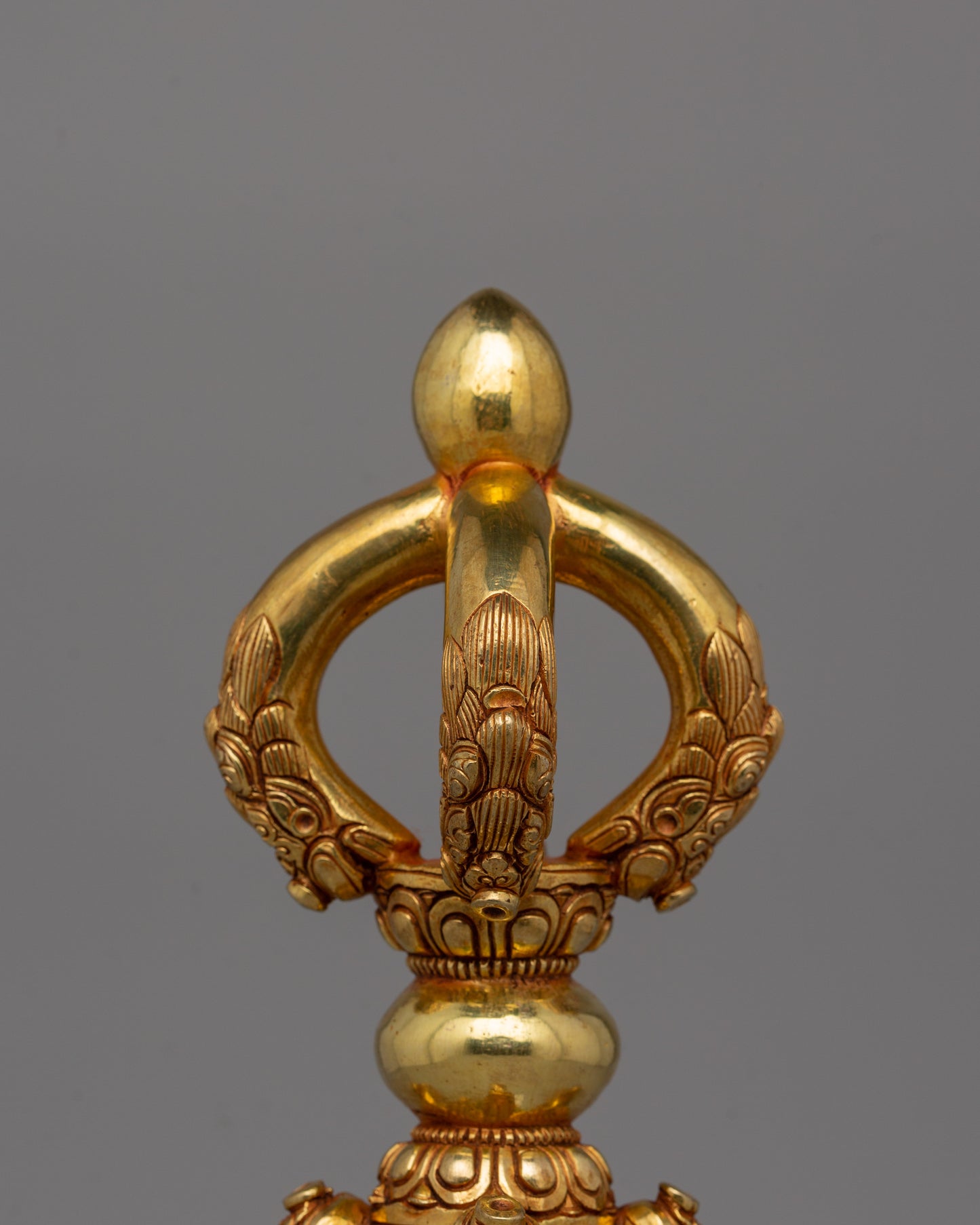 Gold-Plated Vajra Ritual Tool | A Sacred Buddhist Ritual Artifact