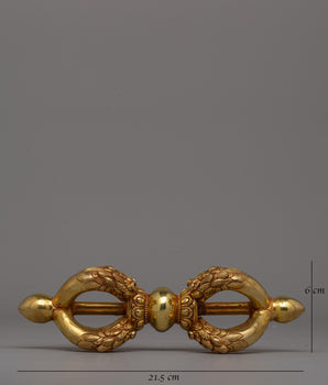 Gold-Plated Vajra Ritual Tool | A Sacred Buddhist Ritual Artifact