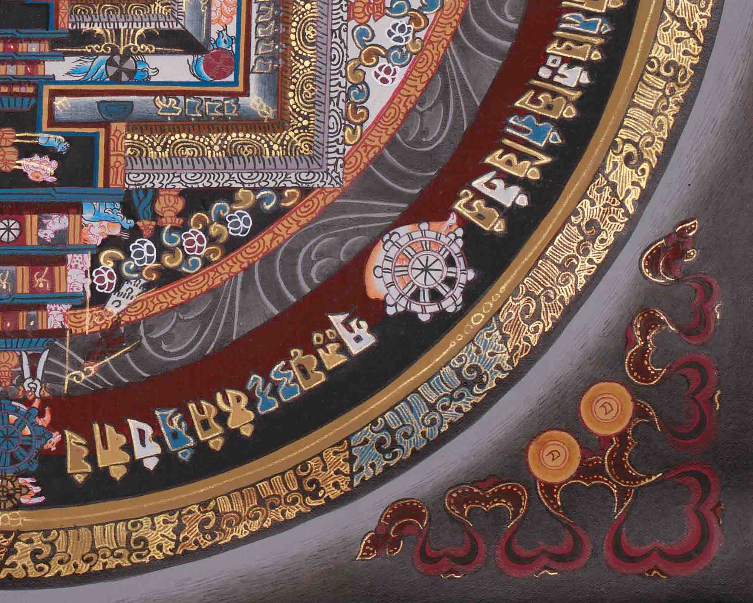 Sacred Wheel of Time Mandala | Spiritual Awakening | Kalachakra Art