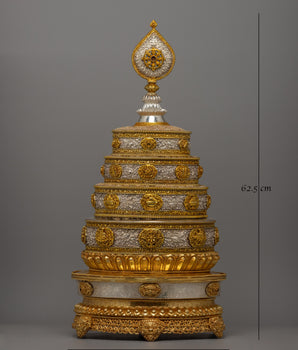 Traditional Buddhist Mandala Set | Artisan-Crafted Offering Bowls for Energy Work