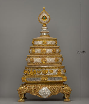 Sacred Mandala Offering Set | Traditional Tibetan Mandala for Rituals and Meditation| Spiritual Gift Ideas