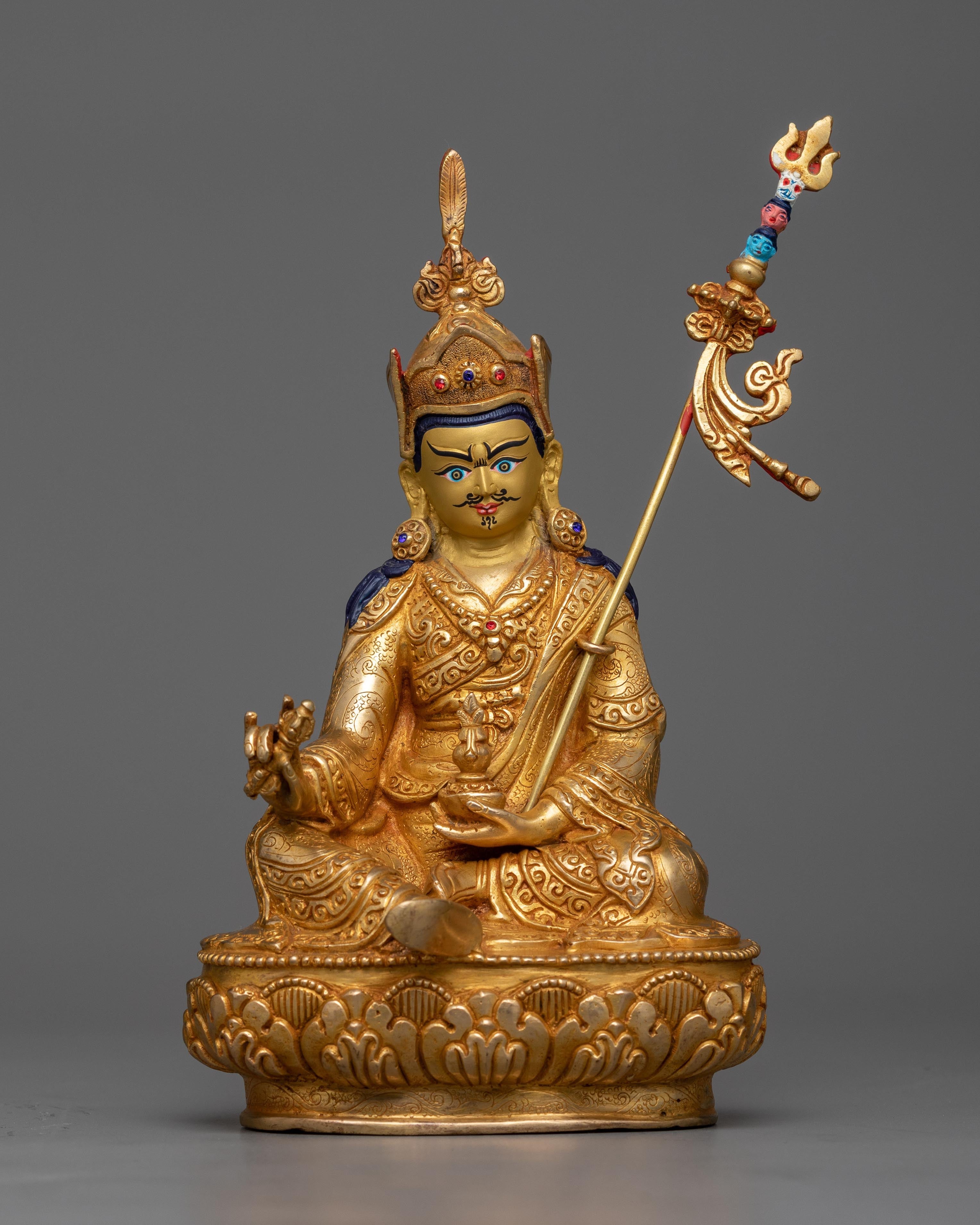 padmasambhava copper sculpture
