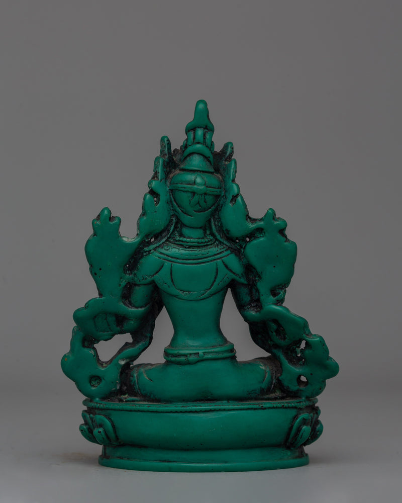 Tibetan Buddhist Green Tara Statue | Meditation and Spiritual Spaces