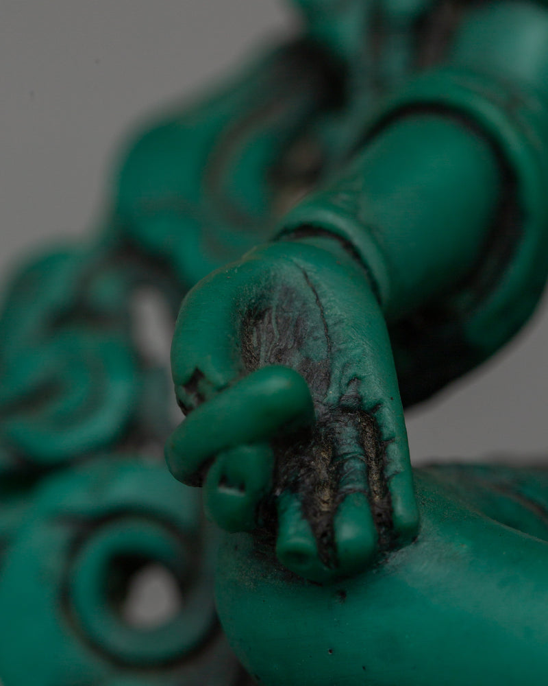 Tibetan Buddhist Green Tara Statue | Meditation and Spiritual Spaces