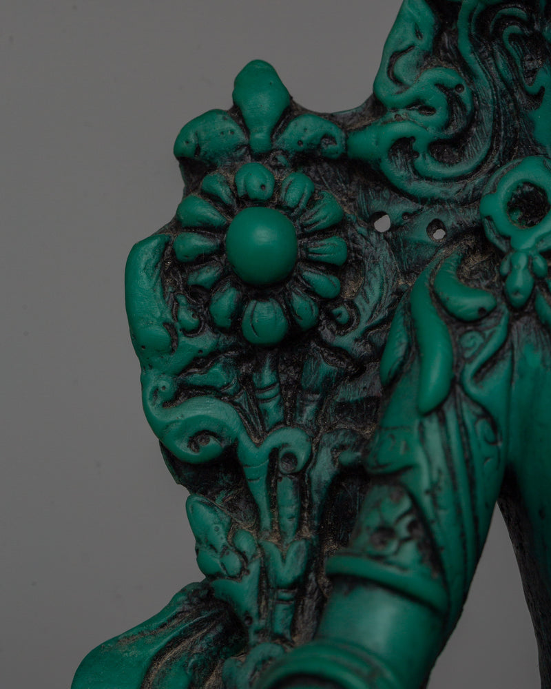 Tibetan Buddhist Green Tara Statue | Meditation and Spiritual Spaces