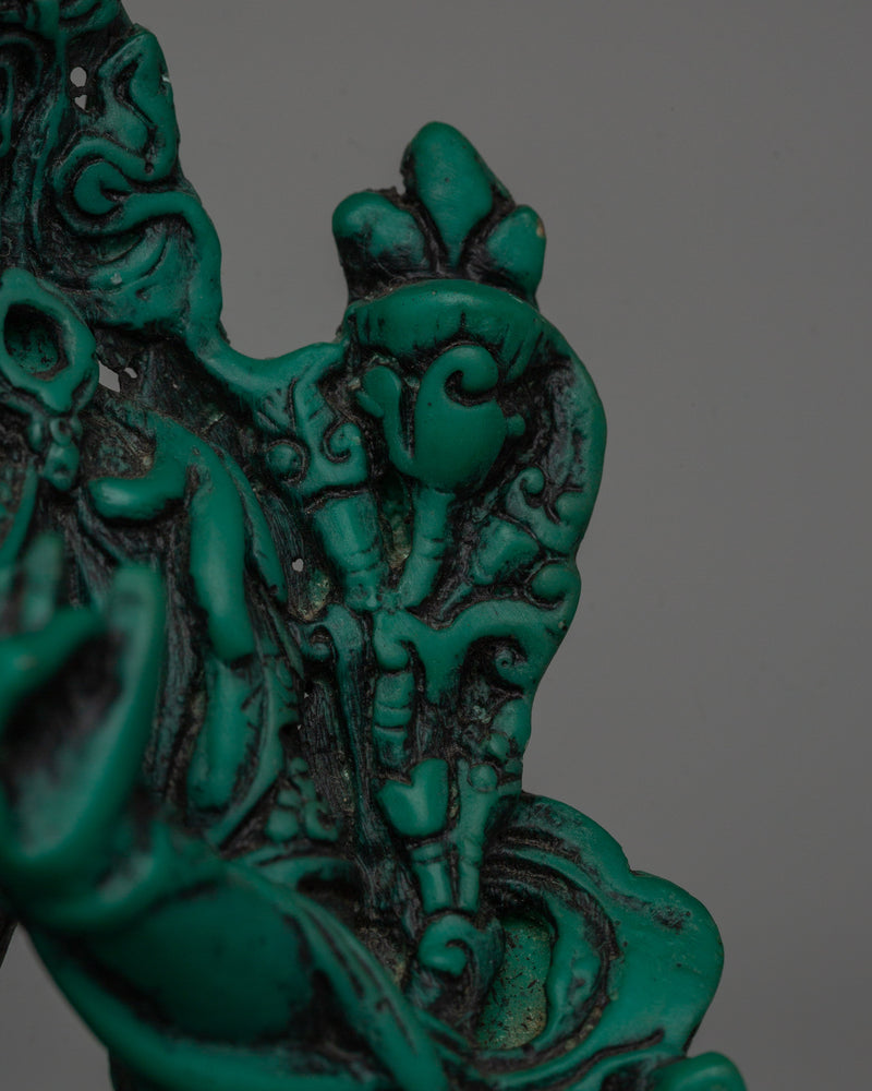 Tibetan Buddhist Green Tara Statue | Meditation and Spiritual Spaces