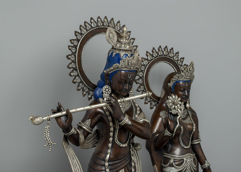 Statue of Lord Krishna and Radha | Divine Love Embodied in Krishna Radha Sculpture