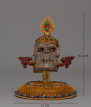 Spiritual Decor Skull Head | Symbol of Mortality and Transformation