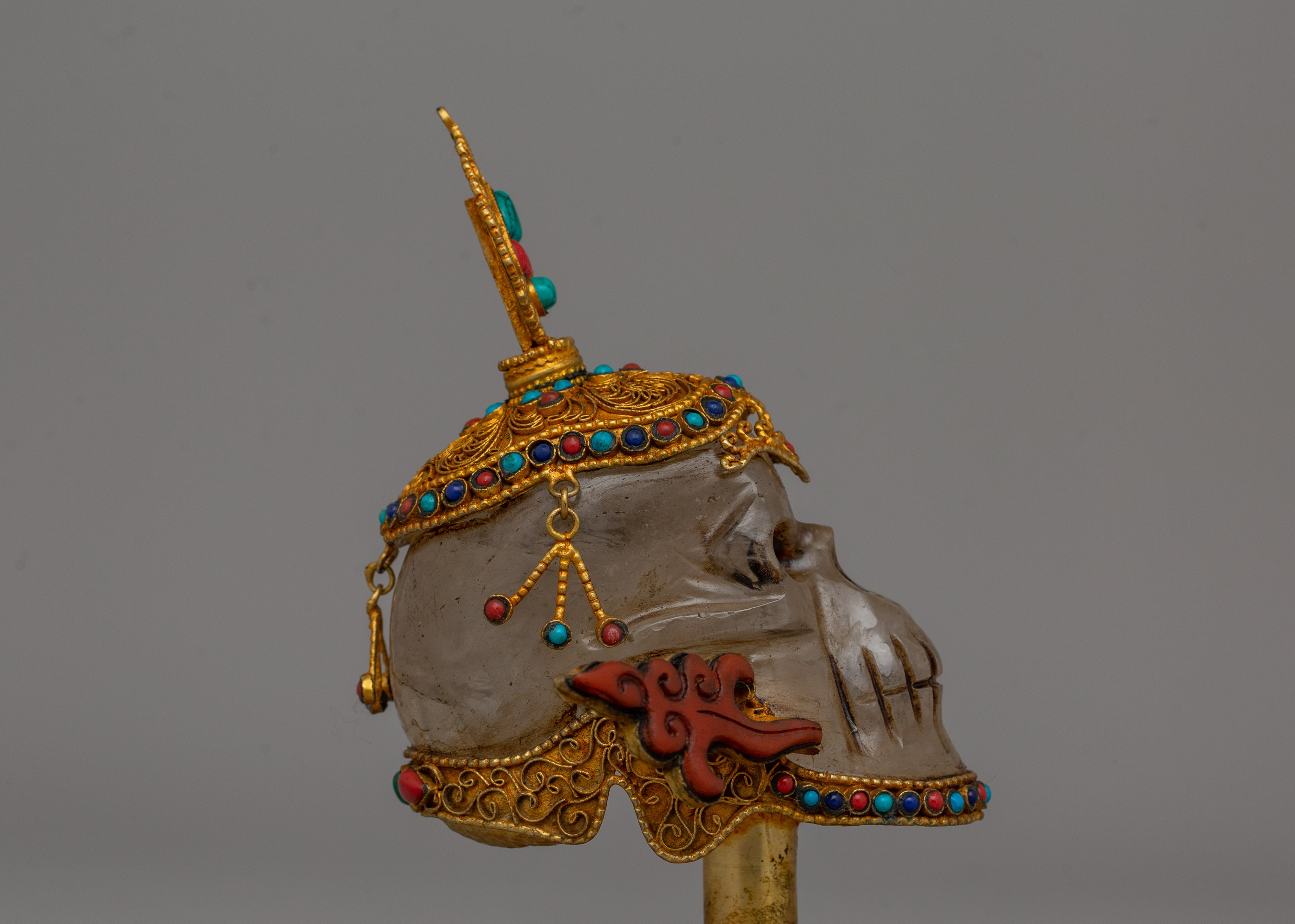 Spiritual Decor Skull Head | Symbol of Mortality and Transformation